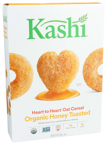 Kashi Heart To Heart Organic Honey Toasted Oat Cereal, 12 Ounce -- 12 per case