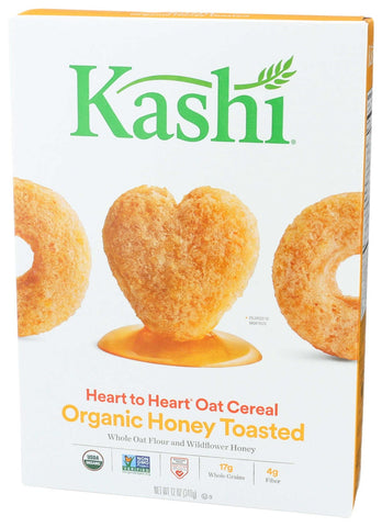 Kashi Heart To Heart Organic Honey Toasted Oat Cereal, 12 Ounce -- 12 per case