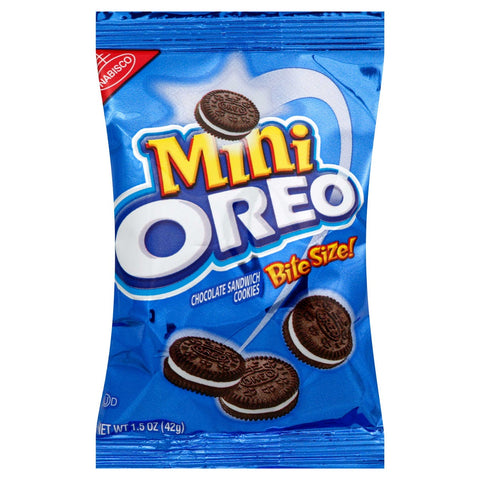 Kraft Single Serve Oreo Mini Cookies, 1.5 Ounce -- 60 per case.