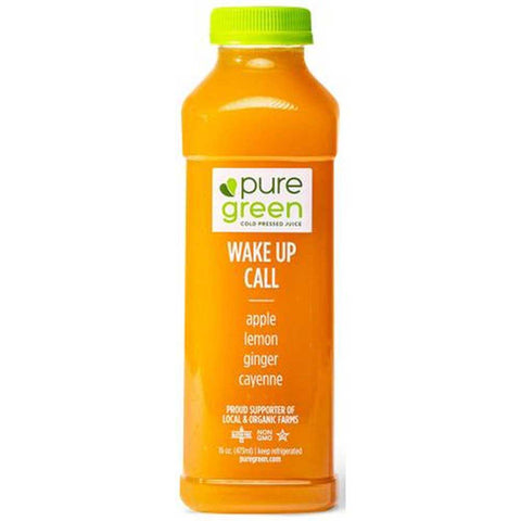 Pure Green Wake Up Call Juice Shot, 16 Ounce -- 6 per case
