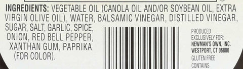 Newmans Own Balsamic Vinaigrette Salad Dressing, 16 Ounce -- 6 per case.