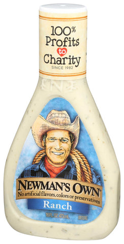 Newmans Own Ranch Salad Dressing, 16 Ounce -- 6 per case.