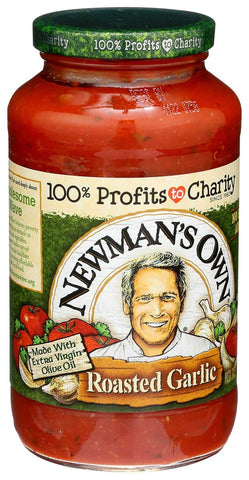 Newmans Own Roasted Garlic Pasta Sauce, 24 Fluid Ounce -- 8 per case