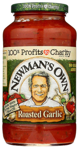 Newmans Own Roasted Garlic Pasta Sauce, 24 Fluid Ounce -- 8 per case