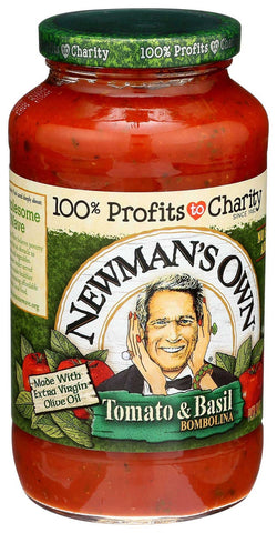 Newmans Own Tomato and Basil Bombolina Pasta Sauce, 24 Fluid Ounce -- 8 per case