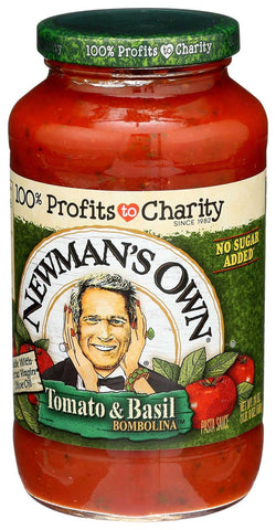 Newmans Own Tomato and Basil Bombolina Pasta Sauce, 24 Fluid Ounce -- 8 per case