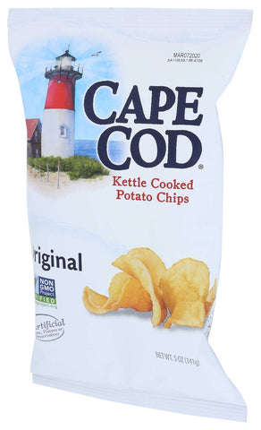 Cape Cod Original Kettle Cooked Potato Chips, 5 Ounce -- 8 per case