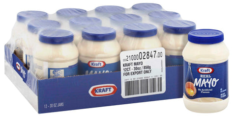 Kraft Real Mayonnaise, 30 Fluid Ounce -- 12 per case