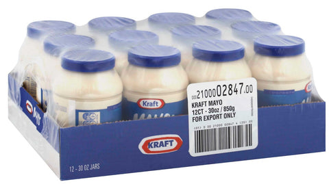 Kraft Real Mayonnaise, 30 Fluid Ounce -- 12 per case