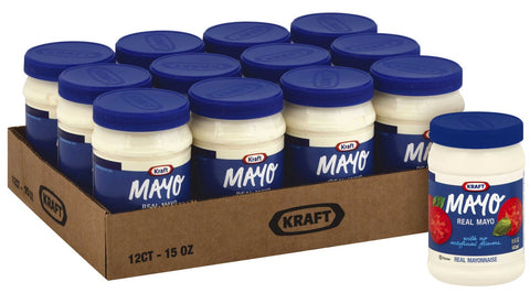 Kraft Real Mayonnaise, 15 Fluid Ounce -- 12 per case