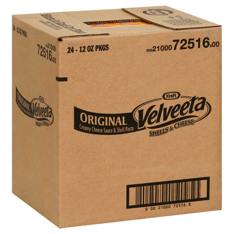 Velveeta Shells And Cheese Dinner Entree, 12 Ounce --24 Case