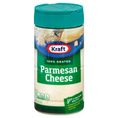 Kraft Grated Parmesan Cheese, 8 Ounce -- 24 per case.