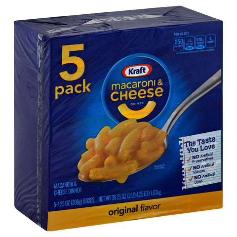 Kraft Macaroni and Cheese Dinner, 2.265 Pound -- 5 per case.