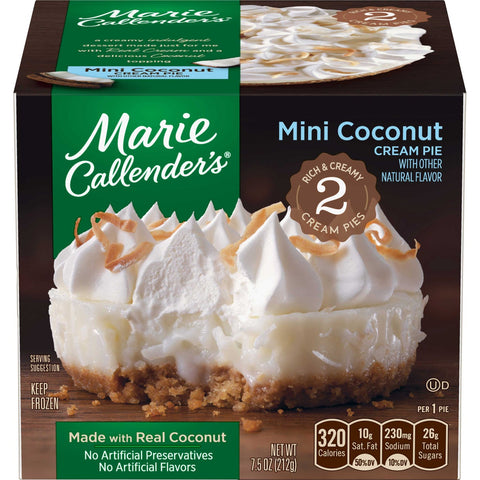 Marie Calenders Coconut Cream Pie, 7.5 Ounce -- 6 per case.