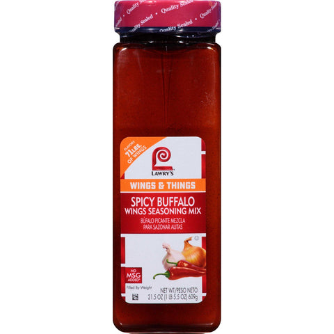 Lawrys Buffalo Wing Seasoning, 21.5 Ounce -- 6 per case.