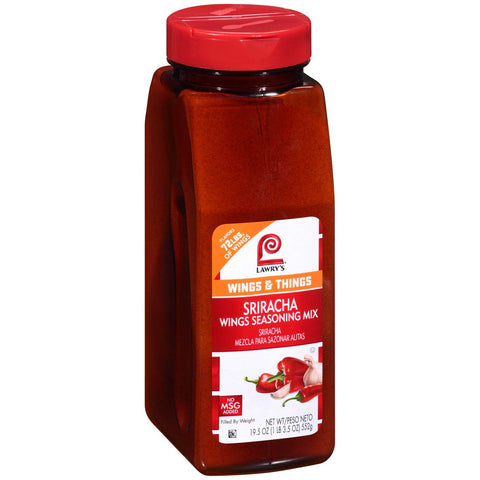 Lawrys Sriracha Wing Seasoning, 19.5 Ounce -- 6 per case.