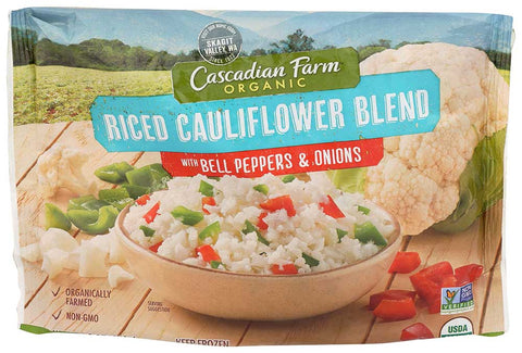 Cascadian Farm Organic Riced Cauliflower Blend with Bell Peppers and Onions, 12 Ounce -- 12 per case