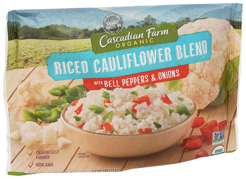 Cascadian Farm Organic Riced Cauliflower Blend with Bell Peppers and Onions, 12 Ounce -- 12 per case