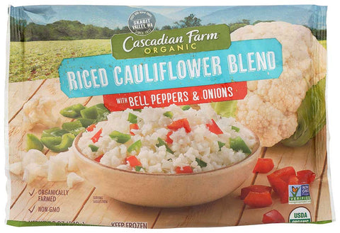 Cascadian Farm Organic Riced Cauliflower Blend with Bell Peppers and Onions, 12 Ounce -- 12 per case