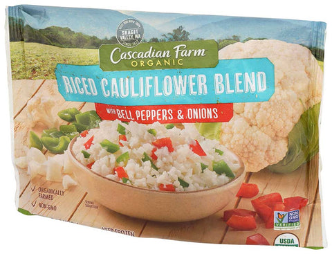 Cascadian Farm Organic Riced Cauliflower Blend with Bell Peppers and Onions, 12 Ounce -- 12 per case