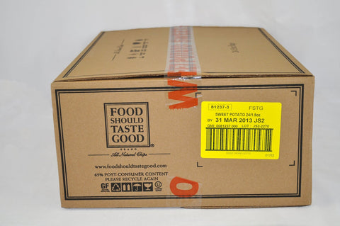 Food Should Taste Good Sweet Potato Tortilla Chips, 1.5 Ounce -- 24 per case.