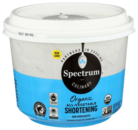 Spectrum Organic All Vegetable Shortening, 24 Ounce -- 12 per case.