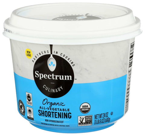 Spectrum Organic All Vegetable Shortening, 24 Ounce -- 12 per case.