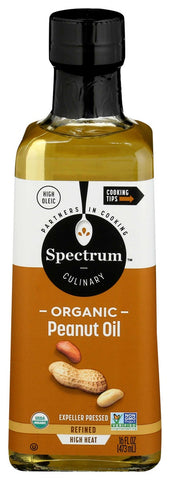 Spectrum Naturals High Heat Peanut Oil, 16 Ounce -- 12 per case.
