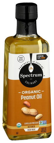 Spectrum Naturals High Heat Peanut Oil, 16 Ounce -- 12 per case.