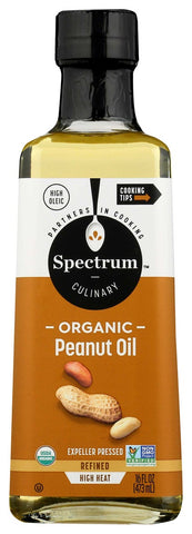 Spectrum Naturals High Heat Peanut Oil, 16 Ounce -- 12 per case.