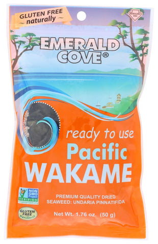 Emerald Cove Silver Grade Ready To Eat Pacific Wakame - Sea Vegetable, 1.76 Ounce -- 6 per case.