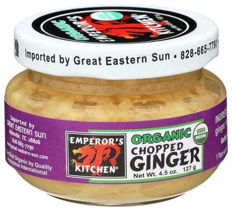 Emperors Kitchen Organic Chopped Ginger, 4.5 Ounce -- 12 per case.