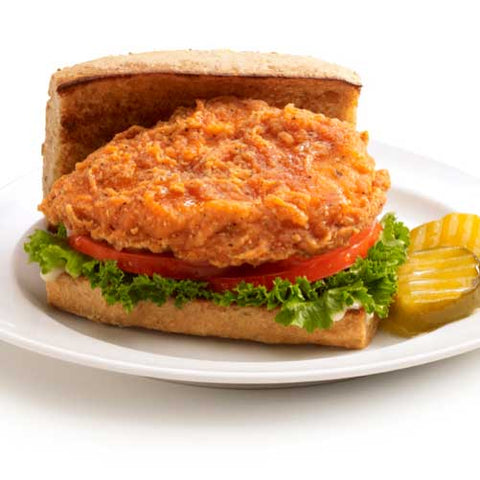 Tyson Red Label Select Cut Hot N Spicy Breaded Chicken Breast Portioned Filet, 3.5 Ounce -- 2 per case.