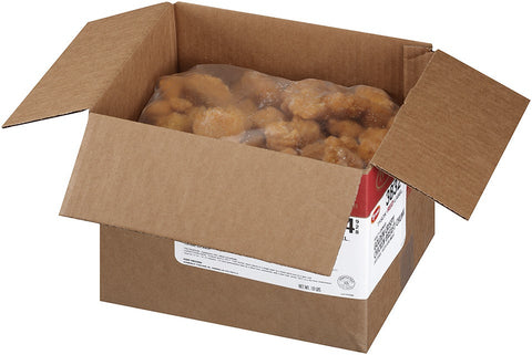 Tyson Frozen Fully Cooked Golden Crispy Chicken Breast Chunk Fritters with Rib Meat, 10 Pounds.