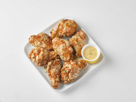 Tyson Red Label NAE Fully Cooked Breaded Jumbo Golden Crispy Bone in Wings, 15 Pound.