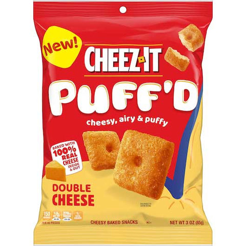 Cheez It Puffed Double Cheese Snacks, 3 Ounce -- 6 per case