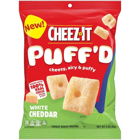 Cheez It White Cheddar Cheesy Snacks, 3 Ounce -- 6 per case