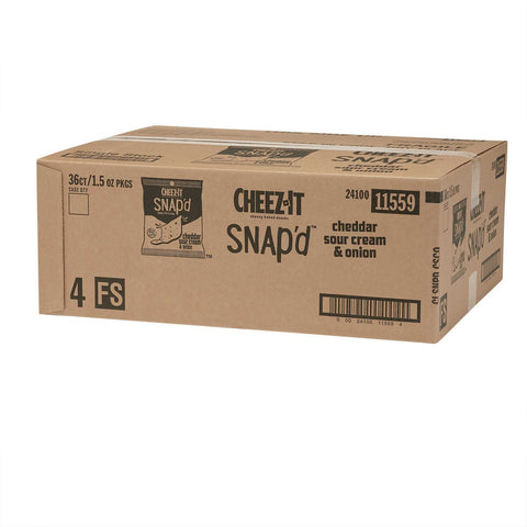 Kelloggs Cheez It Cheddar Sour Cream and Onion Cracker, 2.2 Ounce -- 6 per case.