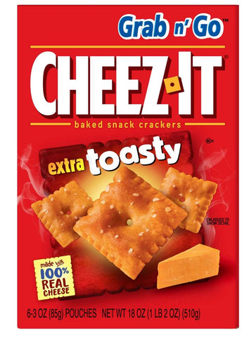 Kelloggs Cheez It Extra Toasty Cracker, 3 Ounce -- 36 per case