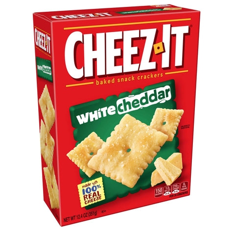 Sunshine Cheez It White Cheddar Cracker, 12.4 Ounce -- 12 per case.