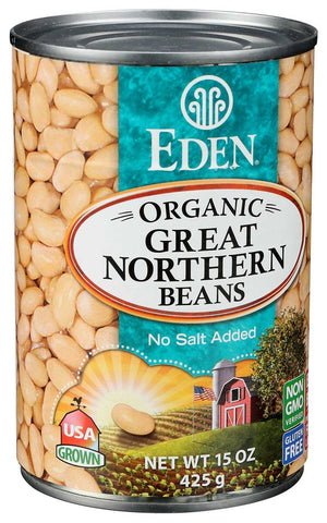 Eden Foods Organic Great Northern Bean, 15 Ounce -- 12 per case.