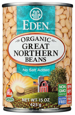 Eden Foods Organic Great Northern Bean, 15 Ounce -- 12 per case.