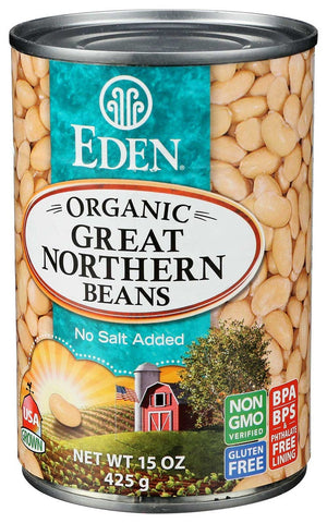 Eden Foods Organic Great Northern Bean, 15 Ounce -- 12 per case.