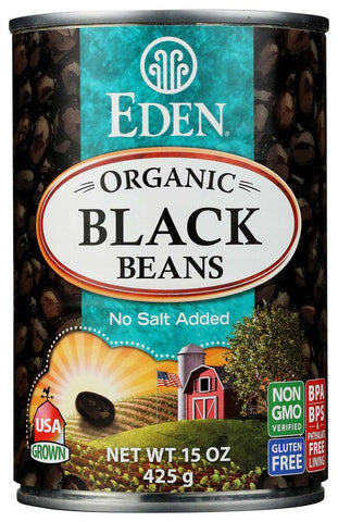 Eden Foods Organic Black Beans, 15 Ounce -- 12 per case.