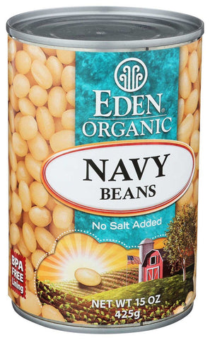 Eden Foods Organic Navy Beans, 15 Ounce -- 12 per case.