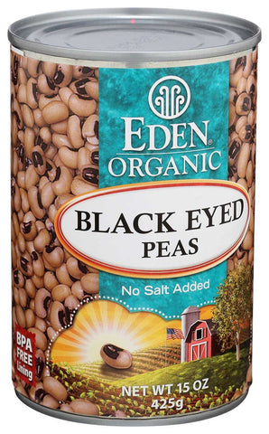 Eden Foods Black Eyed Peas, 15 Ounce -- 12 per case.