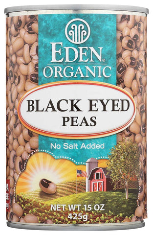 Eden Foods Black Eyed Peas, 15 Ounce -- 12 per case.