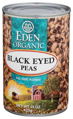 Eden Foods Black Eyed Peas, 15 Ounce -- 12 per case.