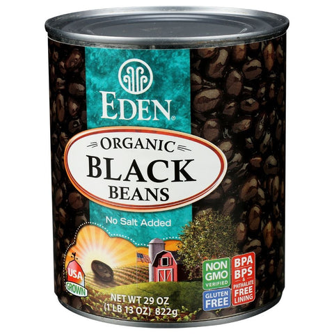 Eden Foods Organic Black Beans, 29 Ounce Can -- 12 per case.