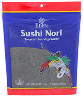 Eden Foods Toasted Sushi Nori - Sea Vegetable, 0.6 Ounce -- 6 per case.